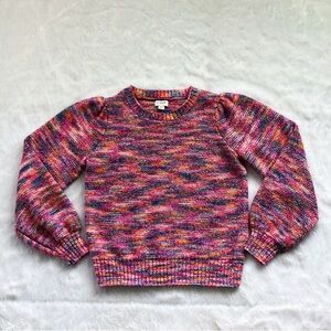 Like New J. Crew Space Dyed Puff Sleeve Sweater, Size XS